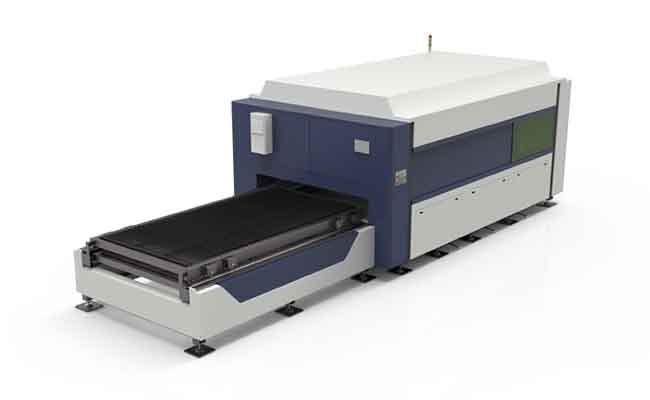 machine de découpe laser à fibre à table d'échange