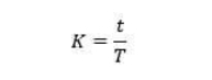 Formula per il calcolo del fattore k