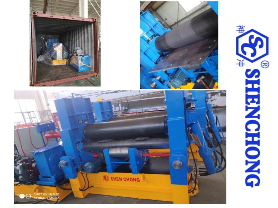 upper roller universal plate rolling machine to Italy