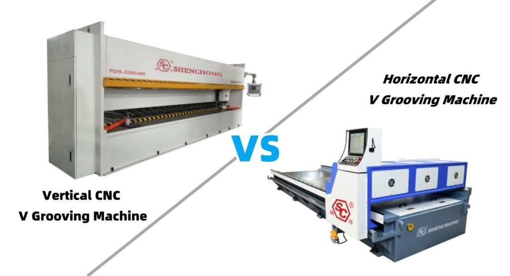 horizontal cnc v grooving machine vs vertical cnc v grooving machine
