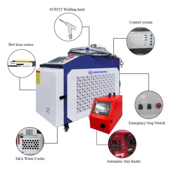 Détails de la machine de nettoyage laser à fibre portable