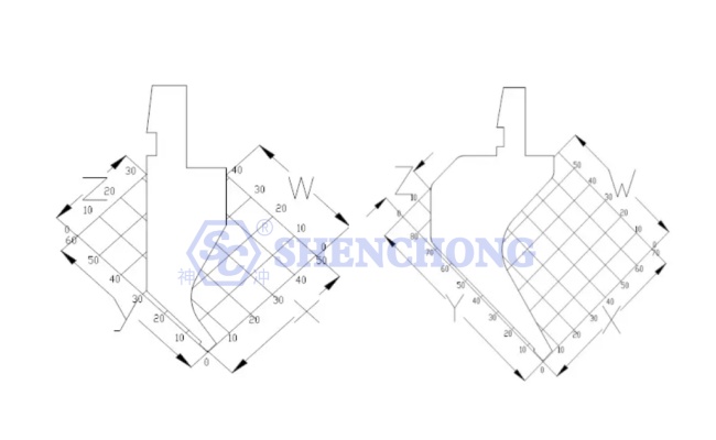 press brake curved upper punch