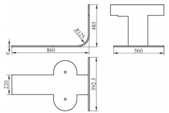 peças em forma de arco