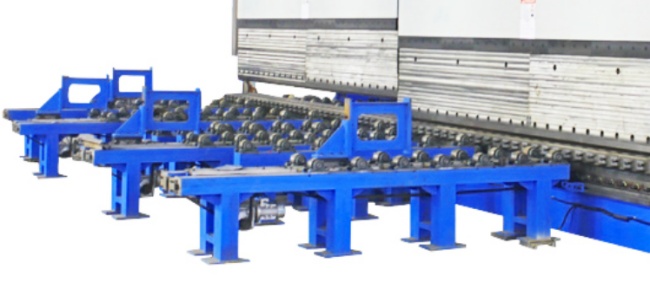 press brake front feeding device